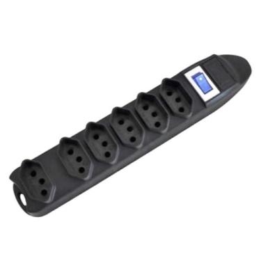Imagem de Filtro De Linha Fortrek 6 Tomadas Pst-101 Bivolt Preto, Bivolt, Preto