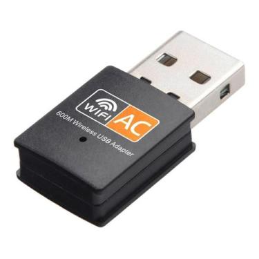 Imagem de Adaptador Wifi Dual Band 2.4 / 5Ghz 600Mbps Wireless 5G Usb - Adapter