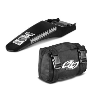 Imagem de Paralama traseiro mx2 + bag de ferramenta pro tork, PRETO, Único