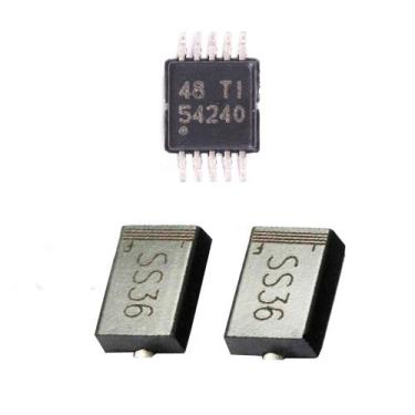 Imagem de Kit 2x Ci tps54240 smd circuito integrado + 4x Diodo 60v Ss36 Sk36 60v