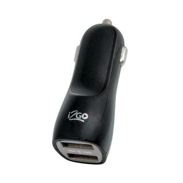 Imagem de Carregador Veicular I2GO com 2 USB Preto
