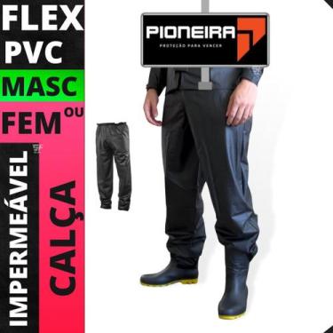 Imagem de Calça Capa De Chuva Moto Impermeável 100% Pvc Pioneira, FEMININA G