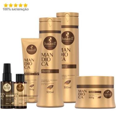Imagem de Haskell Cosméticos Kit Mandioca Completo 300ml 6 Itens
