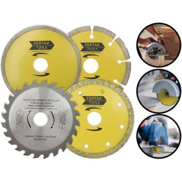 Imagem de Kit Discos Para Serralheria E Construção Profissional Fertak