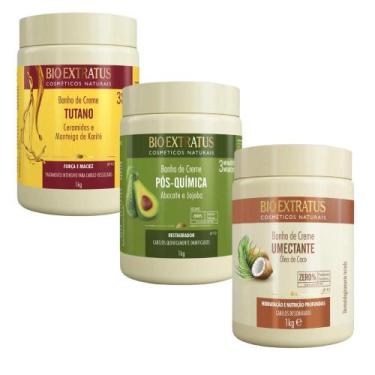 Imagem de Kit Bio Extratus Tutano+ Umectante+ Pós-química 1kg