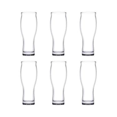 Imagem de JG 6 COPOS P/ CERVEJA E CHOPP EM VIDRO PASABAHCE 600ml A21cm