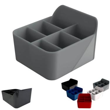 Imagem de Kit 4 Porta Sachê Palitos Açúcar Adoçante de Mesa Balcão Bancada Organizador Suporte Multiuso (CINZA)