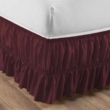 Imagem de Saia Para Cama Box Casal, Queen E King Size - Duplo Elástico Reforçado