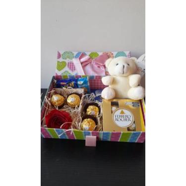 Imagem de Caixa com á rosa Encantada - A  CLARA FLORES, creme, 1kg