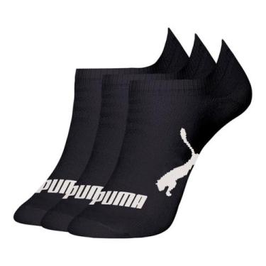 Imagem de Kit Meia Puma 3 Pares Sapatilha Infantil, Preto, 29-34