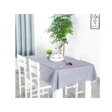 Imagem de Toalha De Mesa Para 4 Lugares Tecido Rústico 1,40m x 1,40m Quadrada - 