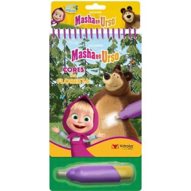 Imagem de Aquabook - Masha e o Urso - Cores da floresta - Vitrolinha