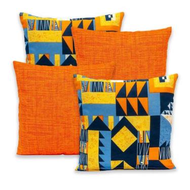 Imagem de Kit 4 Capas de Almofada com Zíper 40cmx40cm Gorgurinho - Dryka Enxovai