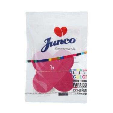 Imagem de Forminha de Papel Junco 4 Pétalas Pink com 10 Unidades