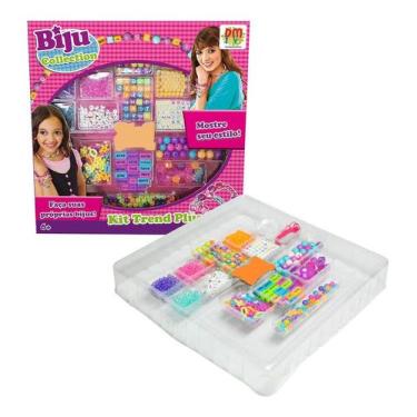 Imagem de Kit Bijuteria Trend Plus Miçangas Pulseira Dm Toys 6319