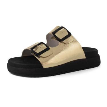 Imagem de Sandalia Feminina RR Botas Papete Anatômica Solado Leve Confortável Fl