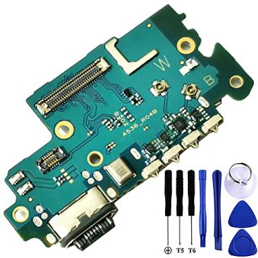 Imagem de Galaxy A53 5G Porta de carregamento USB Cabo flexível de substituição SM-A536U Tipo C Dock Board Conector de cabo flexível para Samsung A53 5G A536 Port Flex Cable Repair Part with Tools