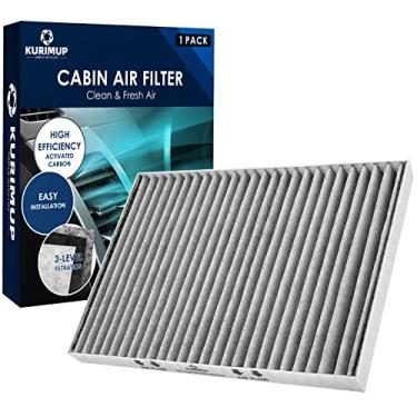 Imagem de KURIMUP Filtro de ar de cabine premium com carvão ativado, substituição para CF11663, adequado para Buick Enclave 08-17, Chevrolet Traverse 09-17, GMC Acadia 07-16, Saturn Outlook 07-10.