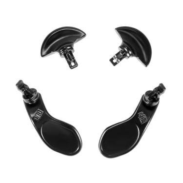 Imagem de Ceozon Pás traseiras para controlador Ps5 Edge, peças de reposição, acessórios, botões traseiros de metal, 4 peças (preto)