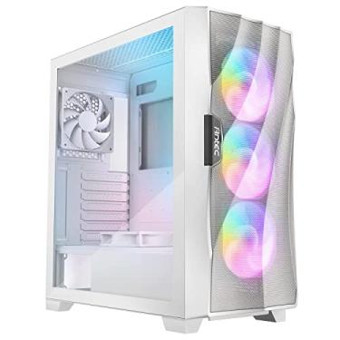 Imagem de Antec Dark League DF700 Flux White, Mid Tower ATX Gaming Case, Flux Platform, 5 x 120 mm ventiladores incluídos, controlador de ventilador ARGB e PWM, painel lateral de vidro temperado, painel frontal de malha de alto fluxo de ar