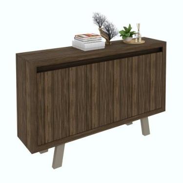 Imagem de Balcão Escritório com 3 portas Multimóveis VCR25028, Nogal/Fendi