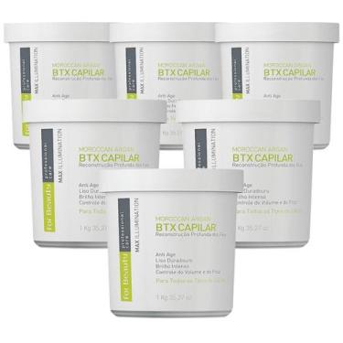Imagem de Kit 6 BTX Capilar Moroccan Argan Oil For Beauty 1Kg