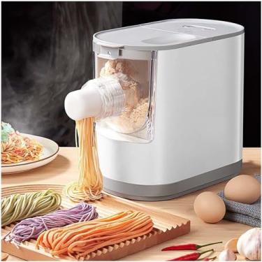 Imagem de Conjunto de máquina de fazer massa elétrica, equipamento para fazer bolinhos de massa, 6 ferramentas para fazer macarrão, 10 minutos para fazer prensa de macarrão totalmente automática, 150 W,