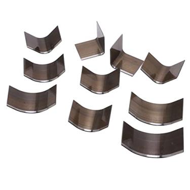 Imagem de Conjunto de Perfurador de Cortador de Couro de Alto Carbono Em Formato de R Em Forma de Conjunto de Perfurador Portátil de 10 Unidades de Cortador de Couro Resistente Ao