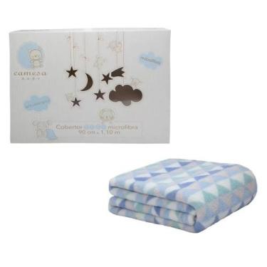 Imagem de Cobertor / Manta Bebê Infantil Menino Microfibra Camesa Trio