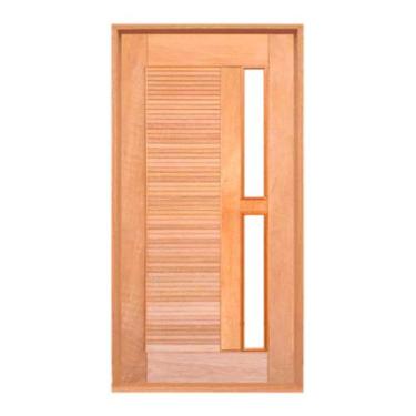 Imagem de Porta de Madeira Tóquio p/Vidro Maciça Cedro Arana Casmavi, 90cm x 210