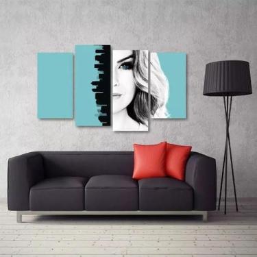 Imagem de Quadro Decorativo Grey's Anatomy Escritório Tecido 4 Peças 1 - Wall Fr