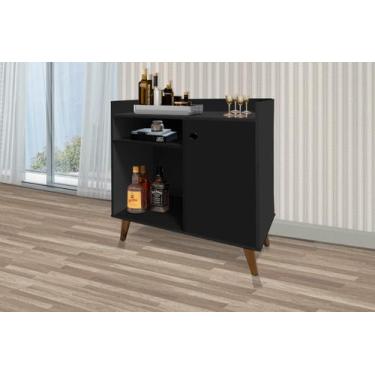 Imagem de Aparador / Balcão Cantinho do CaféEstilo Retrô com Pés Palito 1 Porta 