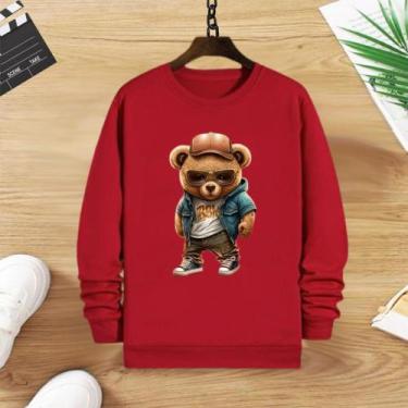 Imagem de Blusa moletom infantil - Mc kids, Vermelho, 4