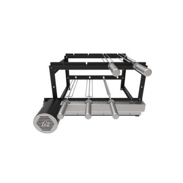 Imagem de A3 Grill Tradicional Black - Motor Giratório para 4 Espetos, Bivolt