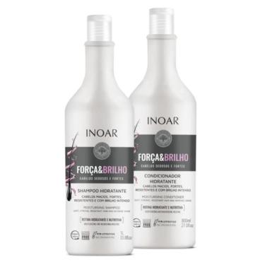 Imagem de Kit Shampoo 1L e Condicionador 800ml - Inoar Força e Brilho