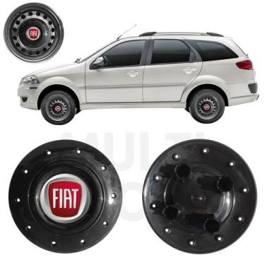 Imagem de 1x Calota Centro Roda Aro 14 Palio Weekend 2009 A 2020 Preto - Fiat