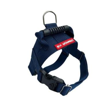 Imagem de Coleira Peitoral Para Cachorro  Tamanho M - Canadá K9 Acessórios, azul