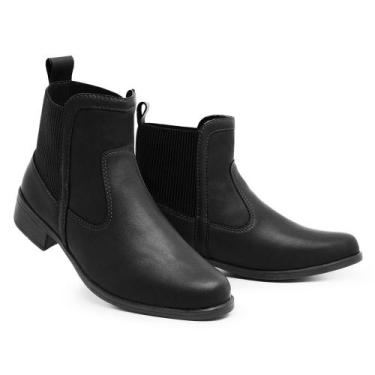 Imagem de Bota Feminina Casual Coturno Botina Cano Curto Macio Conforto - CWR, P