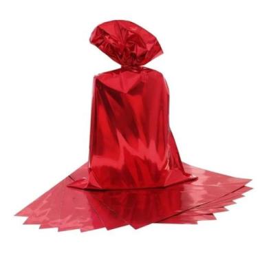 Imagem de Saquinho Presente 20x29 Vermelho pacote com 100 unidades - Yasmin Emba