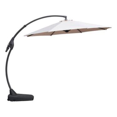 Imagem de Ombrelone Lateral Gigante 3m Em Aluminio Com Base - Shadow - Just Home