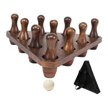 Imagem de Vaveren 10x pinos de boliche shuffleboard para mesa de shuffleboard presentes de aniversário crianças brinquedos de boliche jogo de boliche para esportes