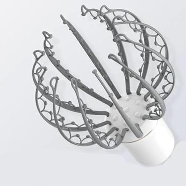 Imagem de Massageador De Cabeça Polvo Elétrico Portátil 12 Pontas Usb (PRETO)