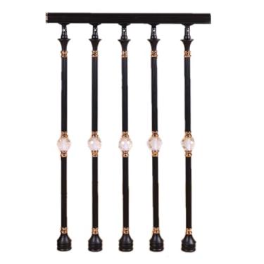 Imagem de Flexível Corrimãos resistentes para degraus ao ar livre, coluna de corrimão de escada, poste de balaústres para interior para escadas de concreto e madeira Espesso