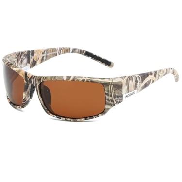 Imagem de KDEAM Óculos para homens óculos de sol esportivos polarizados e UV400 TR90 armação inquebrável lentes antirreflexo óculos novos (C4)