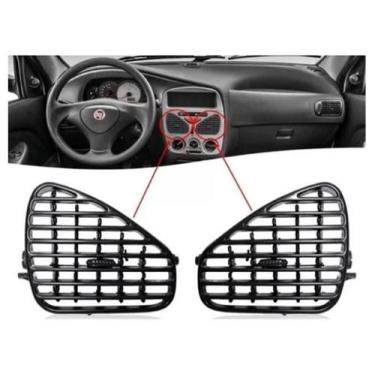 Imagem de Par Difusor Ar Painel Central Palio Fire 2002 A 2013 Preto - 5259374