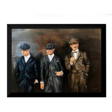 Imagem de Fanarte Quadro Decorativo Pintura Oleo Peak Blinders Irmãos Shelby 4