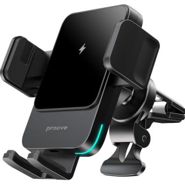 Imagem de Suporte de celular Proove Sonic para carro, carregamento sem fio, novo tipo de pressão manual de alta qualidade