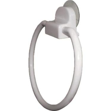 Imagem de Acessorio Wc Daivak Toalha Redondo Branco Com Ventosa 147