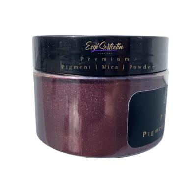 Imagem de Ezgi Sertcetin Pigmento em pó premium 50 g | Cores autênticas, únicas e brilhantes peroladas metálicas e neon | Especialmente formulado para obras de arte, resina, geleca, plasticina e muito mais