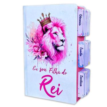 Imagem de Bíblia Sagrada Evangélica Com Índice Abas Adesivas Feminina  Filha do 